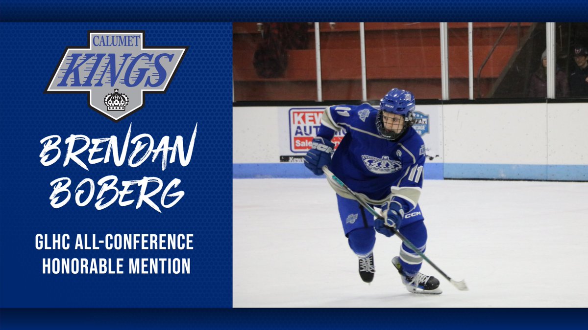 Congratulations to Brendan Boberg for his Great Lakes Hockey Conference Honorable Mention Award.  Great job!