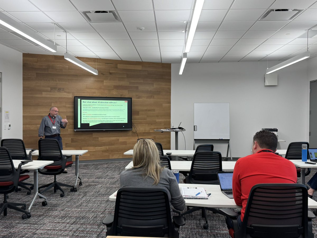 Director Mark Richardson <a href="/richardsom/">Mark Richardson</a> leading <a href="/IHSchools/">Indian Hill Schools</a> leaders to understand our AI approach and the importance of implementing with fidelity. #IHPromise