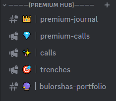 BulorshaCo's tweet photo. Heres a quick thread of everything you get access to when joining Bulorsha Co!

1. Analyst Calls
Our analyst calls have a proven track record. Win-rate of over 90% and an average return on investment of well over 800% per call.