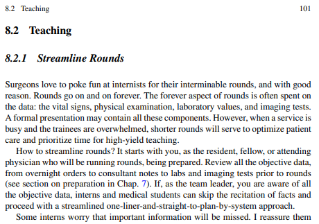 How do you make rounds efficient but still teach and provide great care?  Chapter 8, Mastering the Art of Patient Care.
link.springer.com/book/10.1007/9…
#kittlesonrules