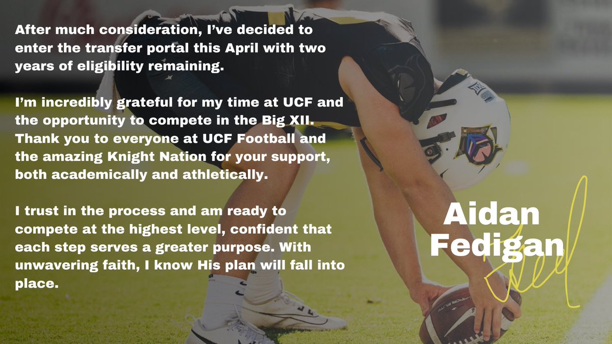 Aidan_Fedigan's tweet image. #TransferPortal #AGTG