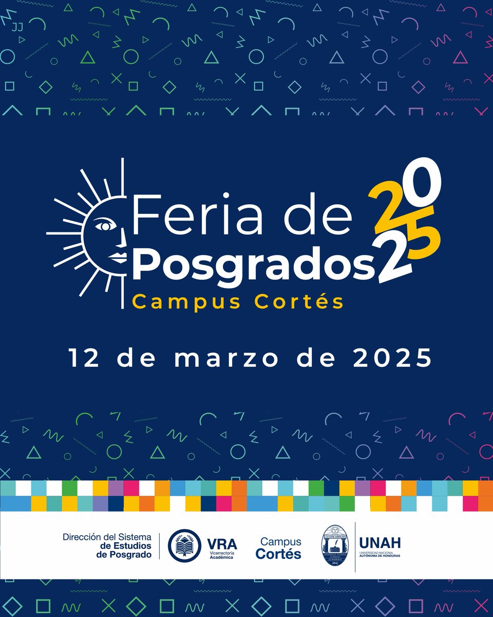 🎓¡Es oficial!
La Feria de Posgrados 2025 llega a UNAH Campus Cortés.
Nos estamos preparando para ayudarte a tomar el siguiente paso en tu formación.
San Pedro Sula, ven y descubre maestrías y especialidades que pueden transformar tu futuro.
#UNAHNuevaHistoria #PosgradosUNAH