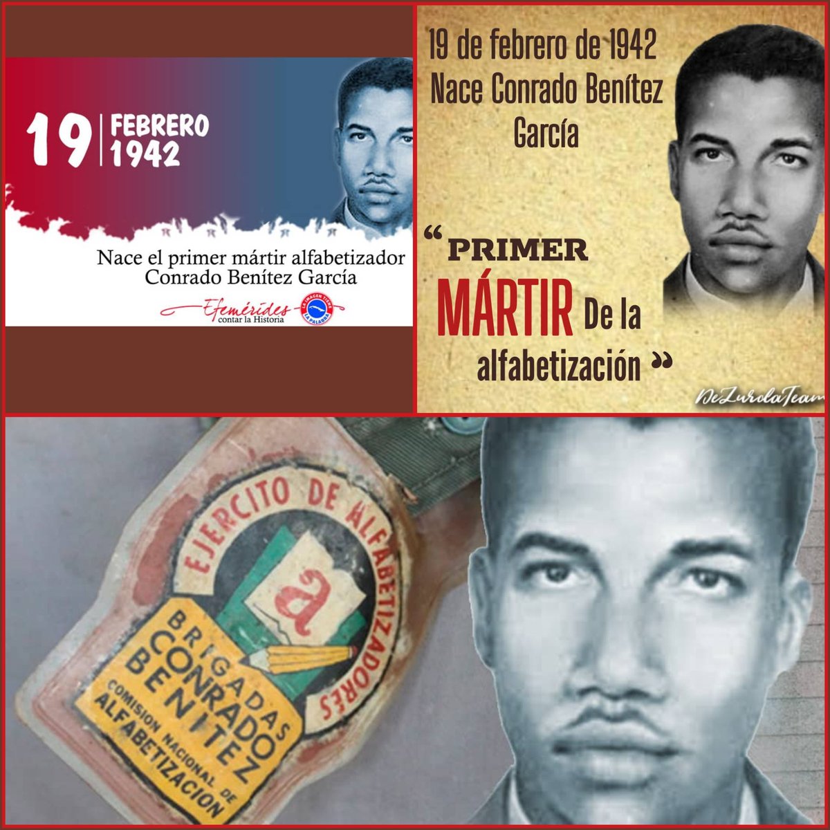 #CubaViveSuHistoria 
#DPSGranma Un día como hoy nace Conrado Benítez García, una de las figuras que marcaría un antes y un después en la alfabetización de la educación cabana en sus inicios. 🇨🇺🇨🇺