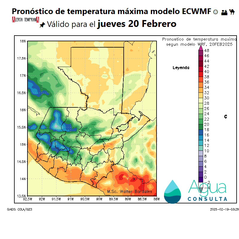 AlertaGt502's tweet photo. 🇬🇹📝Pronóstico jueves 20 de Febrero
#FrenteFrio28 genera lluvias en distintas intensidades sobre el norte y BocaCosta, rachas de hasta 70km/h en Cadena Volcánica y descenso gradual de temperaturas en los altiplanos, calor se mantiene en costa sur
#ClimaGt #TraficoGt #LluviasGt https://t.co/xwZayKHpsg