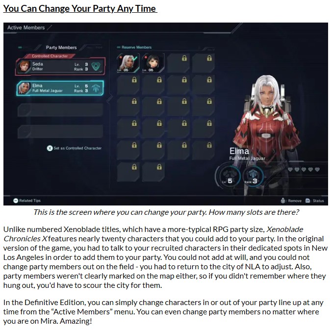 SuperSavajin's tweet image. You can now change the party members at any time in a menu. Also there are 4 more slots for new characters.
You can also change time now in the menu instead of using the benches and stuff.