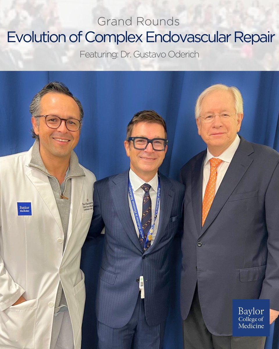 BCM_Surgery (@bcm_surgery) on Twitter photo This morning, Dr. <a href="/JCoselli_MD/">Joseph Coselli, MD</a> introduced Dr. <a href="/GustavoOderich/">Gustavo Oderich</a> before his Grand Rounds presentation on the Evolution of Complex Endovascular Repair. Dr. <a href="/vicenteorozco2/">vicente orozco</a> was in attendance to support this incredible lecture. Dr. Oderich discussed techniques in endovascular aortic This morning, Dr. <a href="/JCoselli_MD/">Joseph Coselli, MD</a> introduced Dr. <a href="/GustavoOderich/">Gustavo Oderich</a> before his Grand Rounds presentation on the Evolution of Complex Endovascular Repair. Dr. <a href="/vicenteorozco2/">vicente orozco</a> was in attendance to support this incredible lecture. Dr. Oderich discussed techniques in endovascular aortic