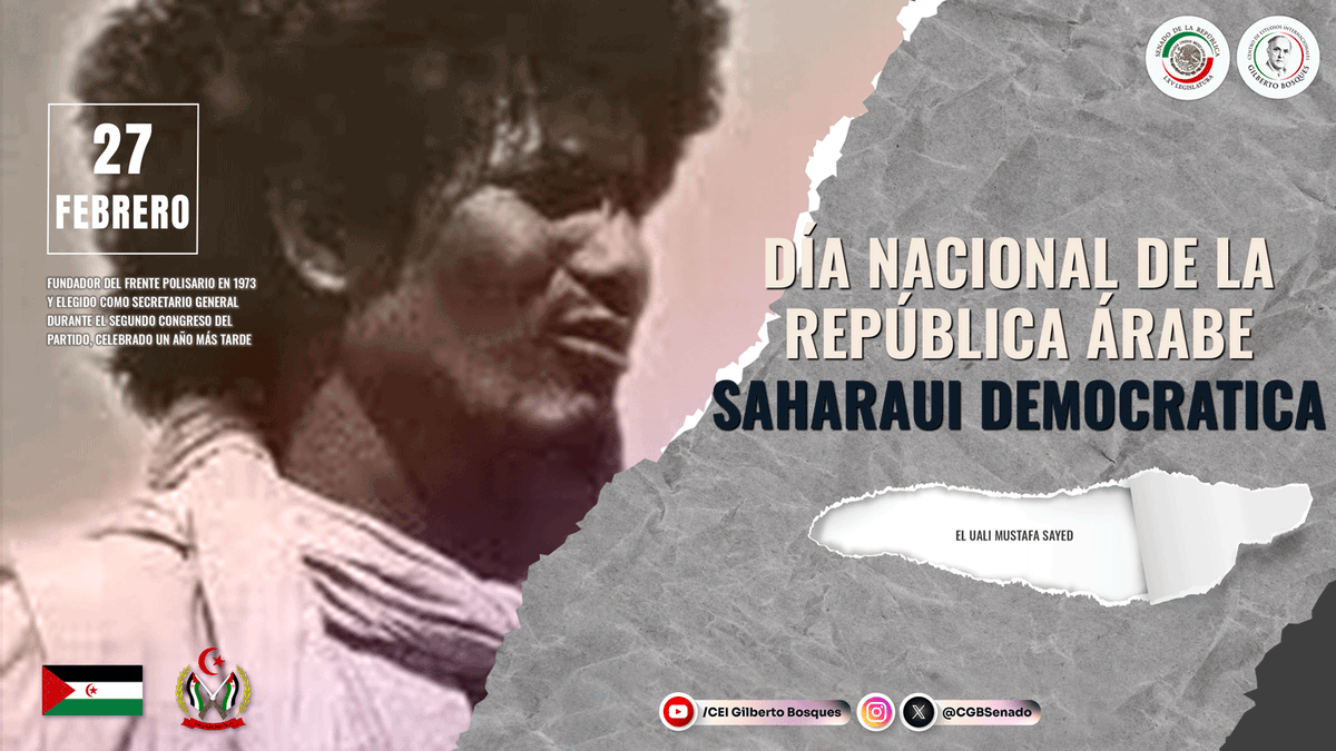 #Efémerides La República Árabe Saharaui Democrática celebra su día nacional en conmemoración de su descolonización.