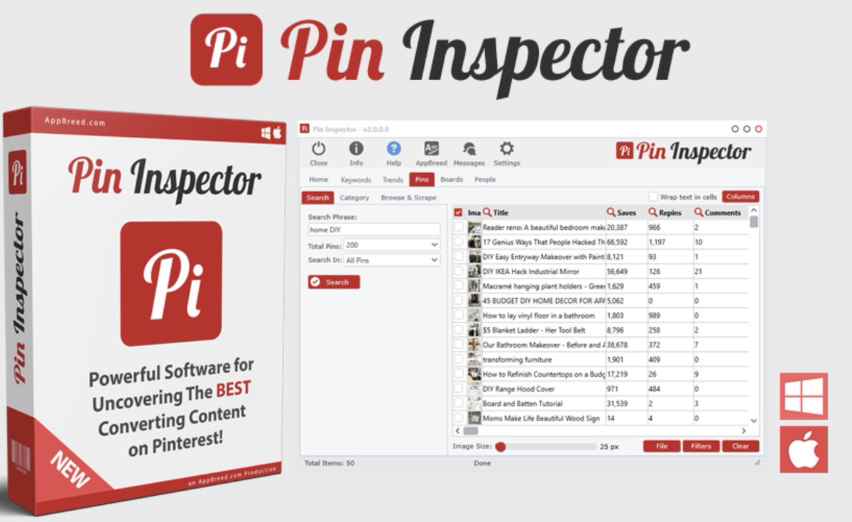 technsoftware's tweet image. Uncovers top trending searches, top converting content and best performing ads on #Pinterest. Pin Inspector is available at a one-time price of $67 (currently you can also get a further $20 off right now with code PIN20 - openmylink.in/YeCgQ). #ad #trends #socialmediatips