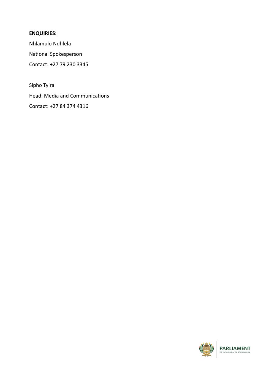 MKPartyy's tweet image. MK PARTY REJECTS THE CANCELLATION OF THE BUDGET SPEECH AND CALLS FOR AUDITOR-GENERAL TO INVESTIGATE.