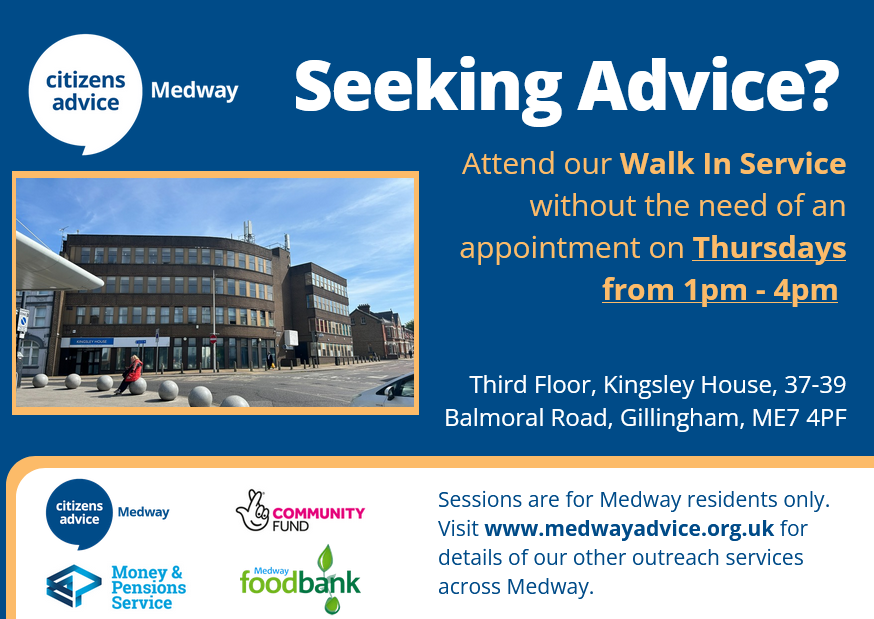 We're running walk-in services at our office every Thursday from 1pm-4pm. No appointment needed. Come along if you're in need of advice.