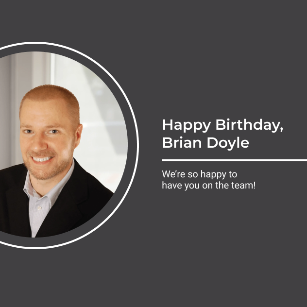 Happy Birthday, Brian! Your drive, attention to detail, and ability to tackle any challenge make you an invaluable part of the Red Caffeine team. We hope you have a wonderful day!