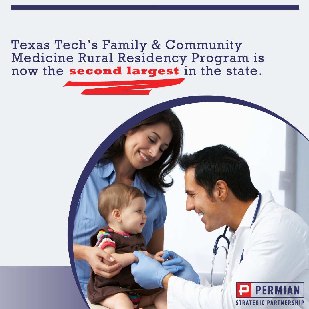PSP-funded programs like Texas Tech’s family medicine residency and UTPB’s Impact Healthcare Scholarship are building a healthier future for our community. Thank you to our current and future Permian healthcare professionals! #Healthcare #PSP