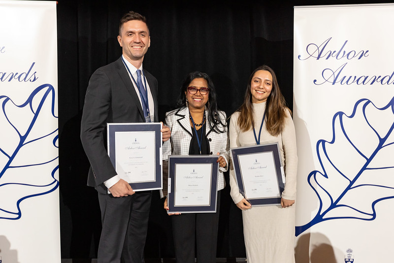 We are pleased to announce the 2024 Arbor Award Recipients being recognized for their outstanding volunteer contributions to the college and university: Akshika Dave, Jesse Grimstead, Huda Henry-Riyad, Ayotola Osigbogun and Maina Rambali.⁠
⁠
Read more: wdw.utoronto.ca/news/congratul…