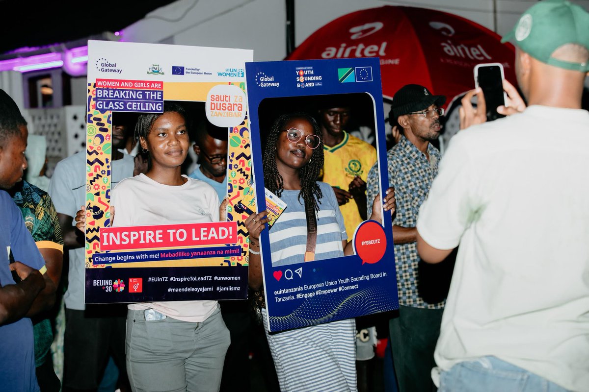 European Union Youth Sounding Board in Tanzania (@euysbtanzania) on Twitter photo 🚨 Kuchukua Hatua Dhidi ya GBV katika #SautiZaBusara2025!
Wawakilishi wetu,<a href="/KaijageLaurian/">That_Marine_Scientist</a> & <a href="/__brianroberts/">Brian Robert Mushi</a>, waliungana na vijana wa Zanzibar—Mapinduzi Square, Kiembe Samaki Garden & Stone Town kujadili usawa wa kijinsia, ukatili wa kijinsia, na kuunda mazingira salama kwa wote 🚨 Kuchukua Hatua Dhidi ya GBV katika #SautiZaBusara2025!
Wawakilishi wetu,<a href="/KaijageLaurian/">That_Marine_Scientist</a> & <a href="/__brianroberts/">Brian Robert Mushi</a>, waliungana na vijana wa Zanzibar—Mapinduzi Square, Kiembe Samaki Garden & Stone Town kujadili usawa wa kijinsia, ukatili wa kijinsia, na kuunda mazingira salama kwa wote