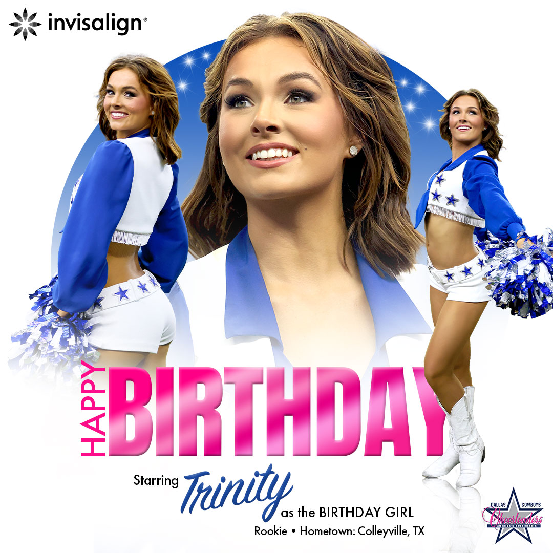 DCCheerleaders's tweet image. Party time for Trinity! Happy Birthday 💖

@Invisalign | #WinningSmiles