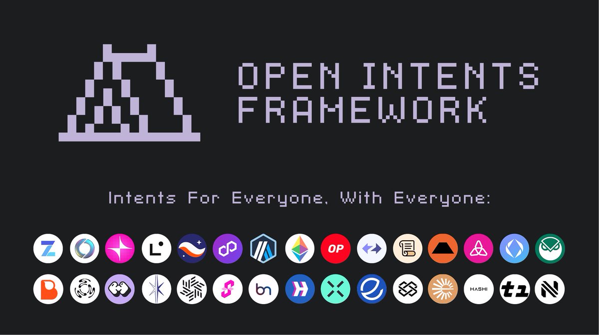 Introducing The Open Intents Framework!

A public good initiative to unify Ethereum with open, permissionless intents.

Supported by the Ethereum Foundation and 30+ leading teams on Ethereum.

Learn More ⏩ OpenIntents.xyz