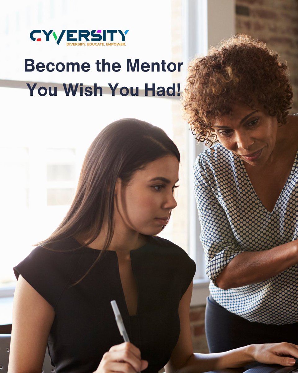 At Cyversity, we believe your expertise and experiences can inspire and shape the future leaders in cybersecurity. Become a mentor and empower the next generation with your wisdom. Learn more about how you can get involved: cyversity.org/programs