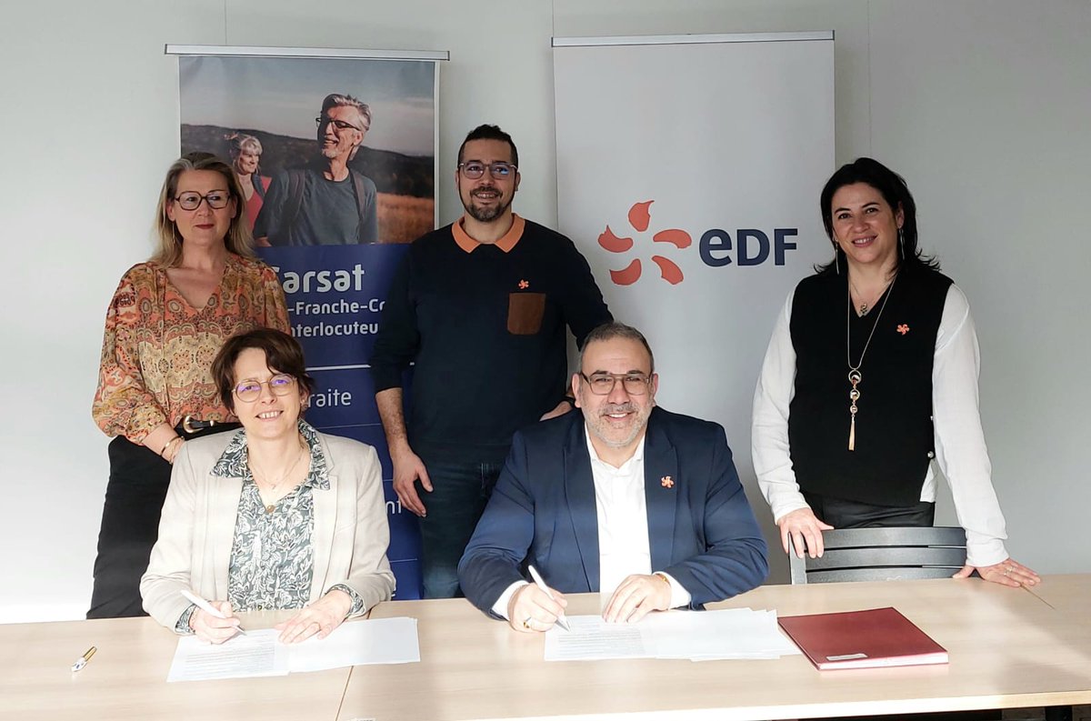 EDF Bourgogne-Franche-Comté (@edf_bfc) on Twitter photo 🖊 Renouvellement de la convention de partenariat entre EDF et la <a href="/CarsatBFC/">Carsat BFC</a> : un engagement renforcé contre la précarité énergétique.
<a href="/fredmarascia/">Frédéric MARASCIA</a> <a href="/Anne_Descombes/">Anne DESCOMBES</a>
<a href="/NabilMaach/">Nabil MAACH</a> 🖊 Renouvellement de la convention de partenariat entre EDF et la <a href="/CarsatBFC/">Carsat BFC</a> : un engagement renforcé contre la précarité énergétique.
<a href="/fredmarascia/">Frédéric MARASCIA</a> <a href="/Anne_Descombes/">Anne DESCOMBES</a>
<a href="/NabilMaach/">Nabil MAACH</a>