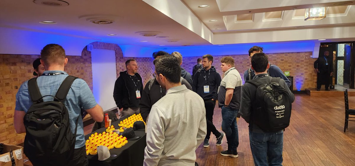 PHPUKConference's tweet image. The Jump24 (@jumptwenty40 booth has been busy! 

Great to chat with so many people. If you haven’t yet, go say hi and grab a duck. 

#phpuk25 #phpuk #php #phpc