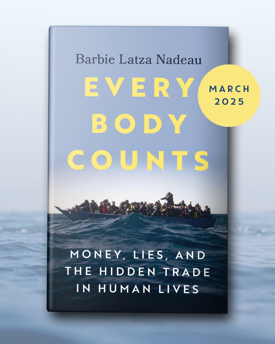 Ithaka Press (@ithakapress) on Twitter photo Every body has a price. Human trafficking is now the fastest-growing criminal industry in the world—fuelled by desperation, corruption, and billions of dollars.
Discover the truth in Every Body Counts by <a href="/BLNadeau/">Barbie Latza Nadeau</a>, out March 2025.
Pre-order: loom.ly/6nrifSk Every body has a price. Human trafficking is now the fastest-growing criminal industry in the world—fuelled by desperation, corruption, and billions of dollars.
Discover the truth in Every Body Counts by <a href="/BLNadeau/">Barbie Latza Nadeau</a>, out March 2025.
Pre-order: loom.ly/6nrifSk