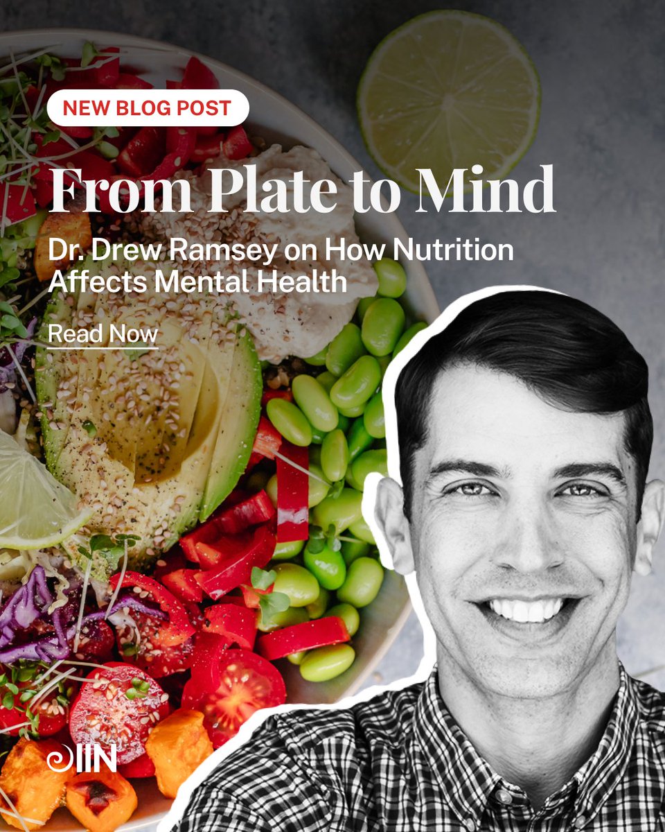 Food is more than fuel — it’s key to mental well-being. 🧠🥑 Nutritional psychiatrist and IIN Faculty, Dr. Drew Ramsey, shares how nutrition impacts mental health and why what we eat matters.

Read here: tinyurl.com/2h4y6ds3