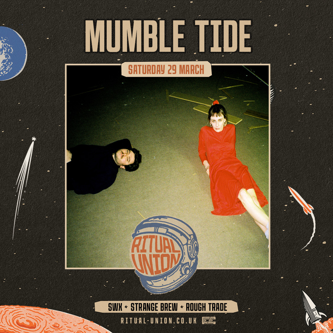 Bedroom pop duo <a href="/mumbletide/">mumbletide</a> drop their brand new single 'pea soup' tomorrow! Stay tuned 🫛

They play Ritual Union next Month, tickets are going quick! Access via the link in our bio.

#mumbletide #livemuisc #ritualunion