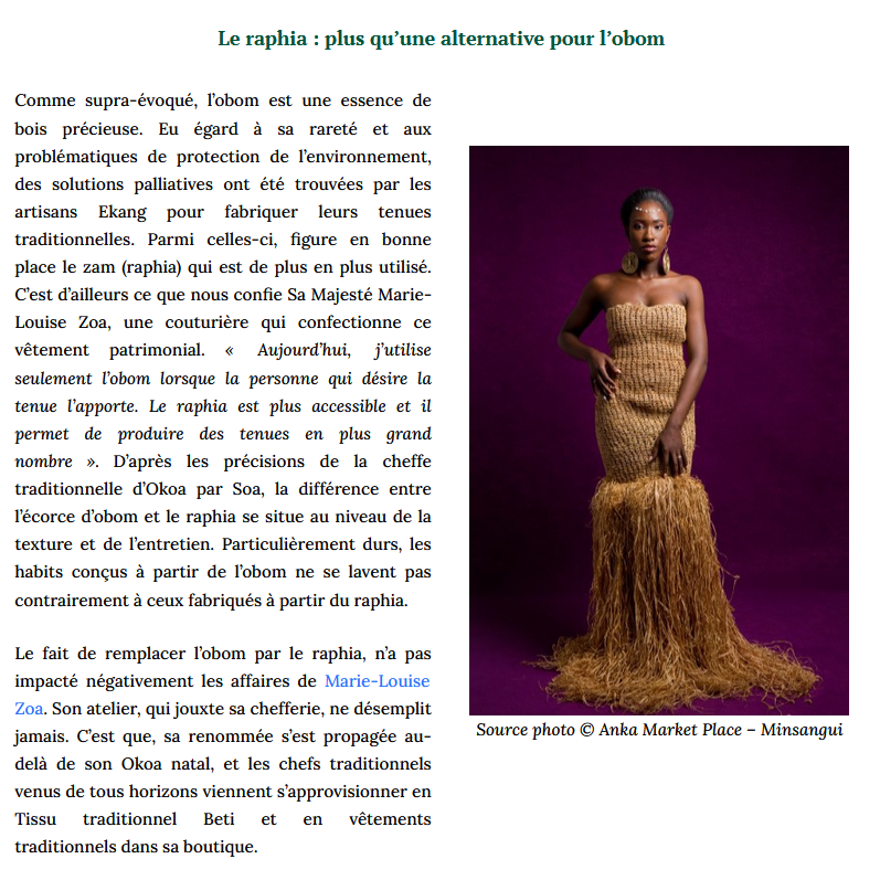 jtchoufang's tweet photo. @LaurelLysette C'est encore mieux quand on désigne les tissus par leur nom.
Il y a l'#obom (issu de l'écorce de certains arbres) et le #raphia (on en tisse la fibre).
Cet article en parle.
https://t.co/dfsmpGaevX https://t.co/OYVC481FTx