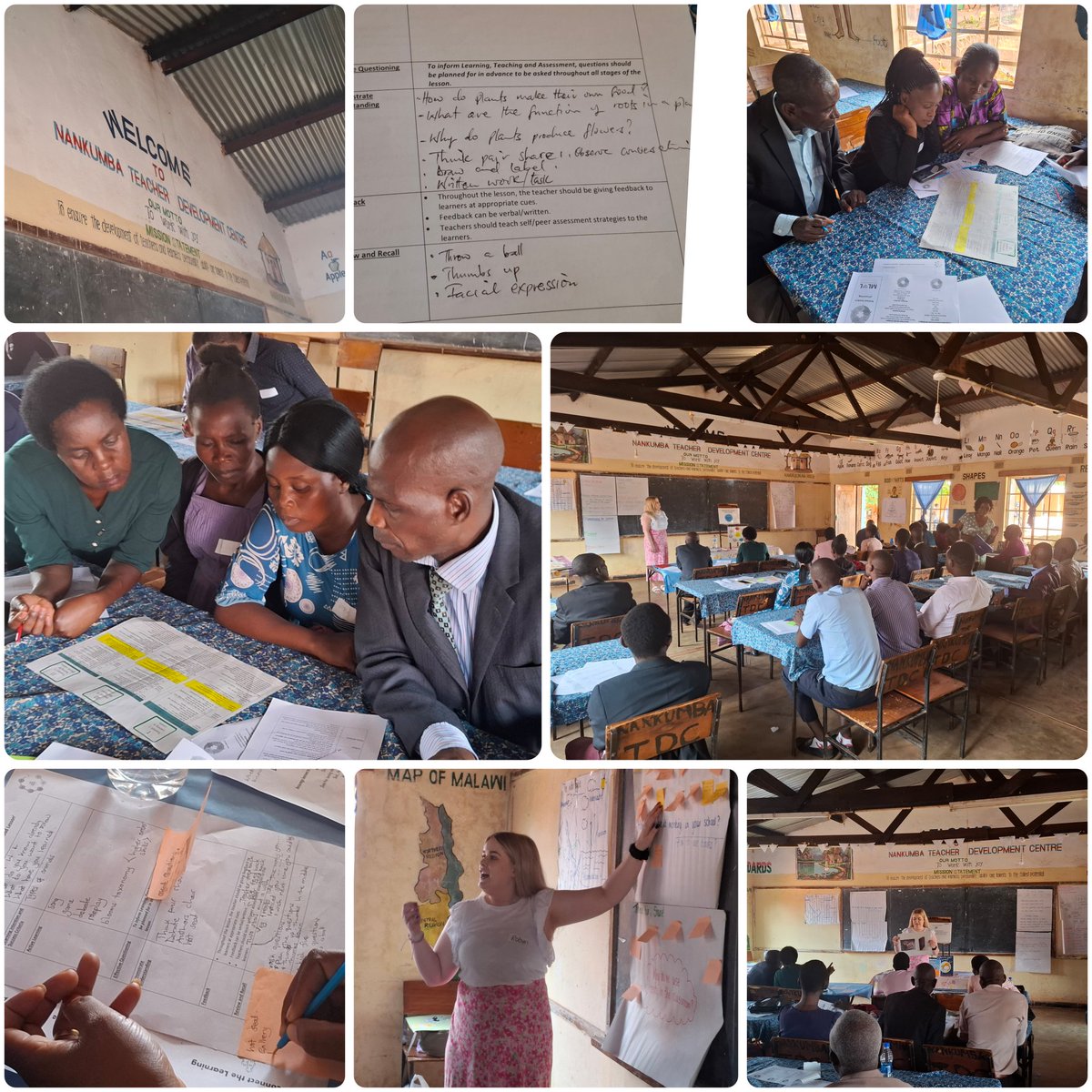 _Mrs_Brooke's tweet photo. Another great day in Malawi! 🇲🇼 Amazing engagement and take aways today and teachers motivated to change their practise. You can't help but dance and smile when everyone is so passionate about helping learners 🥰 https://t.co/Uiwdwl6VGB