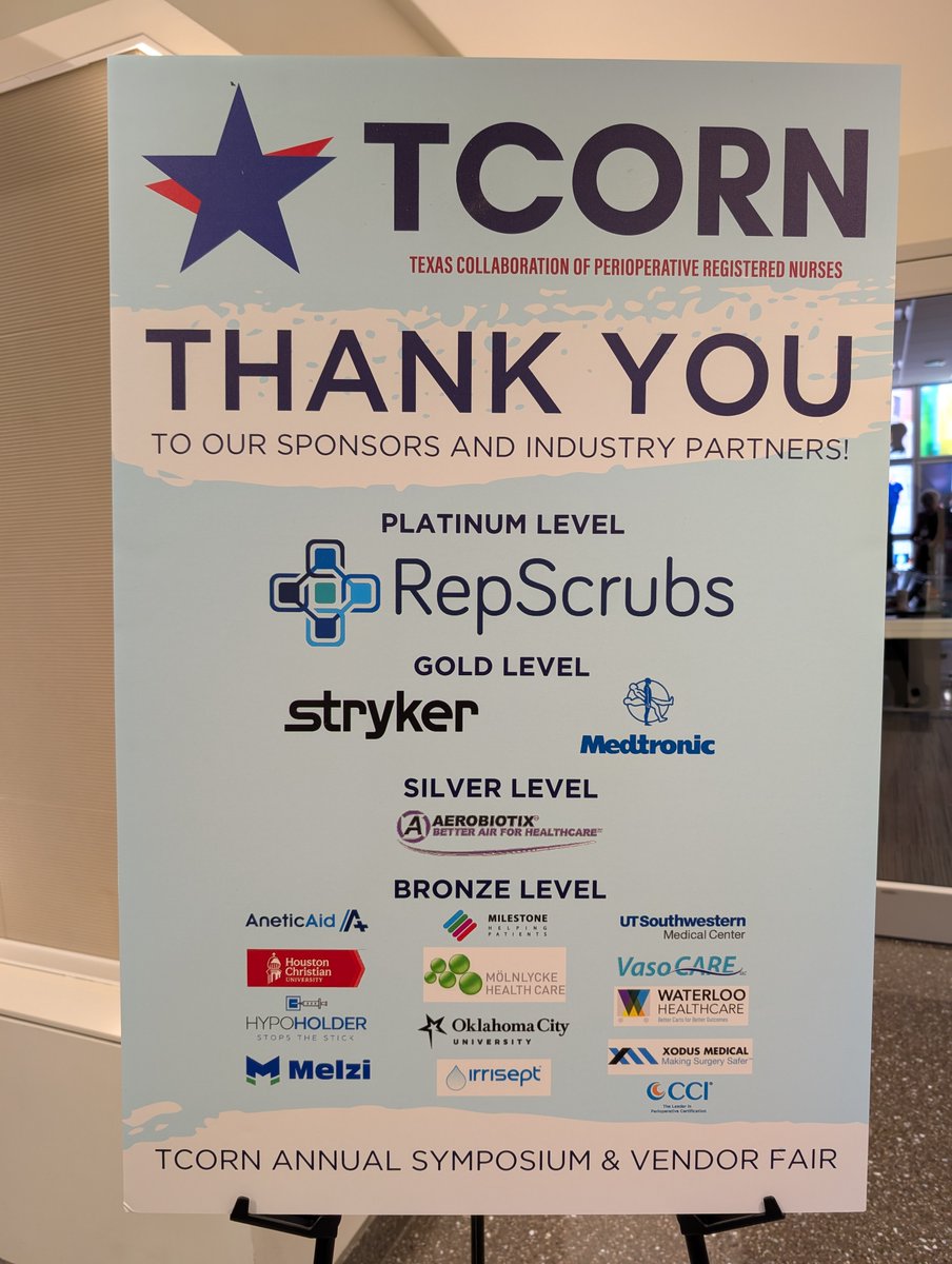 Waterloo_HCare's tweet photo. One last THANK YOU to #TCORN and all the amazing perioperative nurses, organizers, and attendees 🙏!
Waterloo Healthcare was honored to sponsor and exhibit at this outstanding event, and we truly appreciate the warm welcome and positive feedback we received. #TCORN2025 #AORN https://t.co/4rEsjebKLr