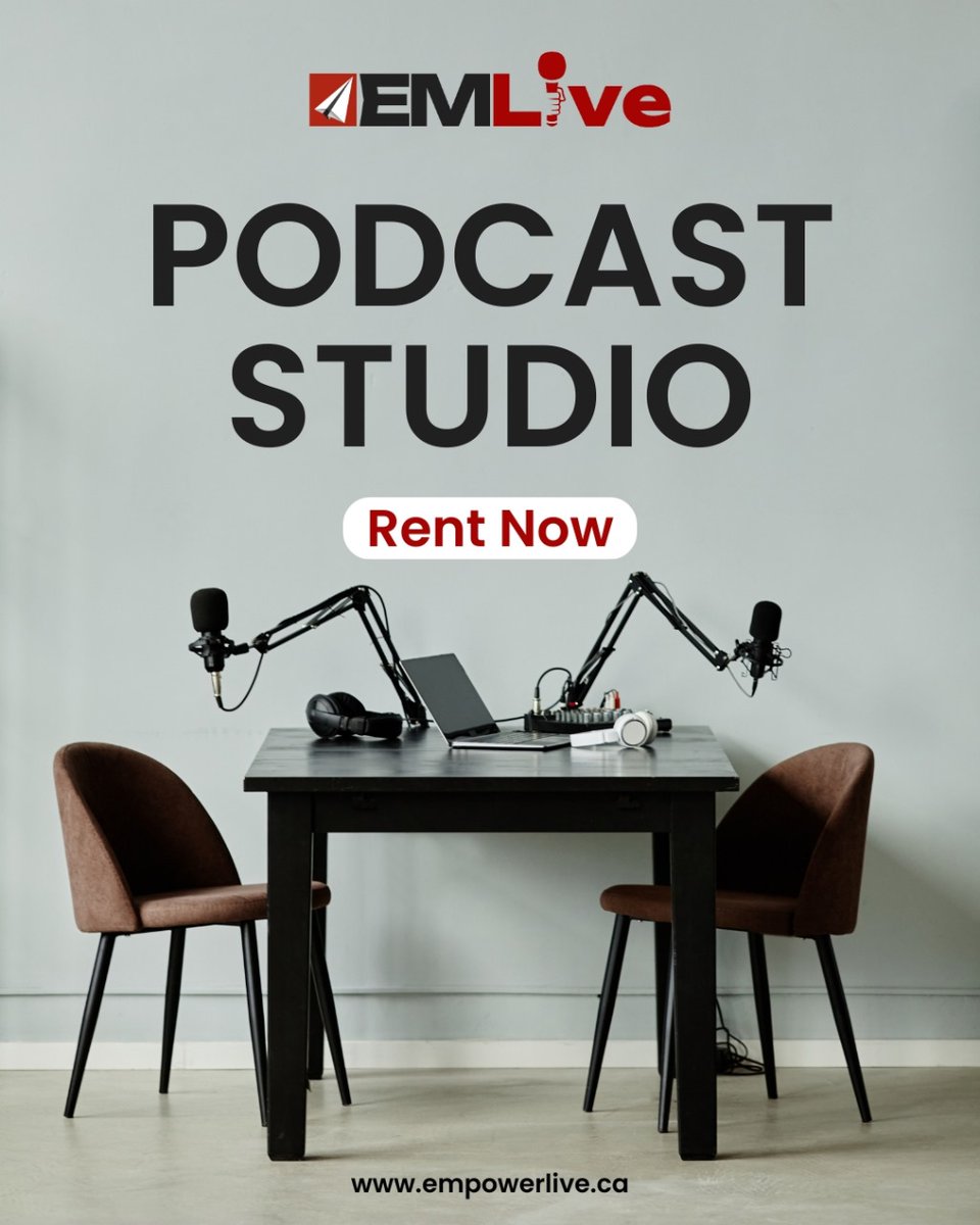 empowerliveca's tweet image. 🎙️ Your Podcast, Your Studio!

Whether you're a seasoned podcaster or just starting out, our fully equipped studio is designed for a seamless, high-quality recording experience. 

🚀 Create with confidence—reserve your spot today!

#PodcastStudio #StudioRental #RecordWithUs