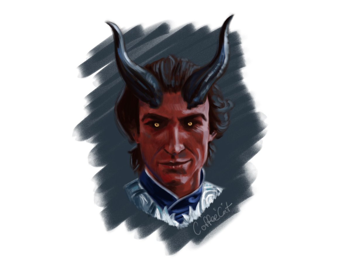 Brush test with my guy Rolan 
#Rolan #BG3 #bg3art