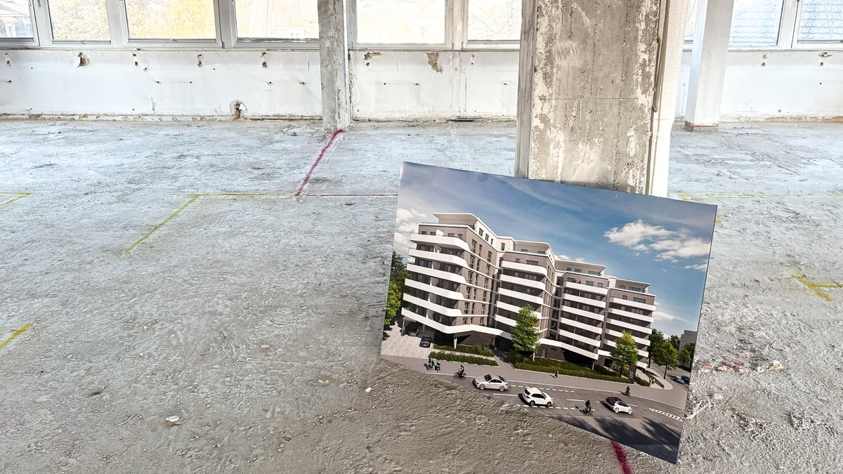 asplusp's tweet photo. #Spatenstich für den neuen #Wohnkomplex mit #Einzelhandelsfläche in der Oskar-Sommer-Straße in Frankfurt-Sachsenhausen. Als #Generalplaner freut sich AS+P auf die Zusammenarbeit mit der ALDI SÜD (Bauherr) und Goldbeck GmbH (Bauausführung). Mehr: https://t.co/trfu4rpLEq https://t.co/b4J8C1VCV8