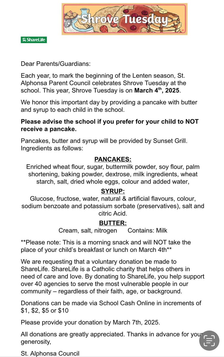 Shrove Tuesday Information