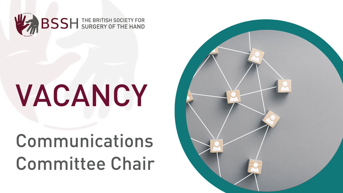 📣  VACANCY

BSSH Communications Committee Chair.

Term: April 2025 - March 2028

Find and more and apply: buff.ly/3ntjH87?