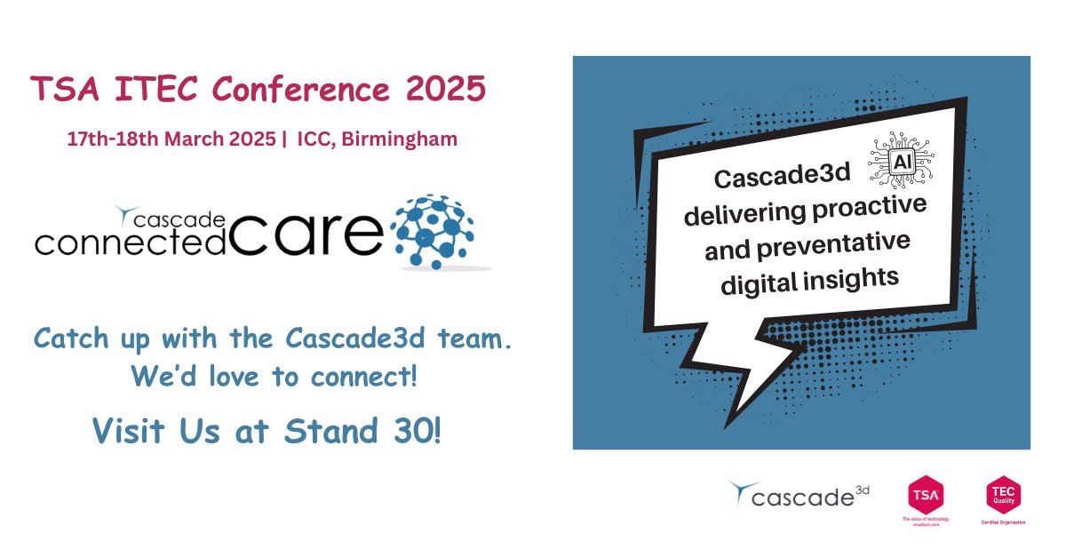 Cascade3d's tweet image. Less than a month till the @TSAVoice  ITEC Conference 2025. Cascade3d will be at Stand 30! Drop us message if you will be attending, it will be great to arrange a time to meet. See you there!