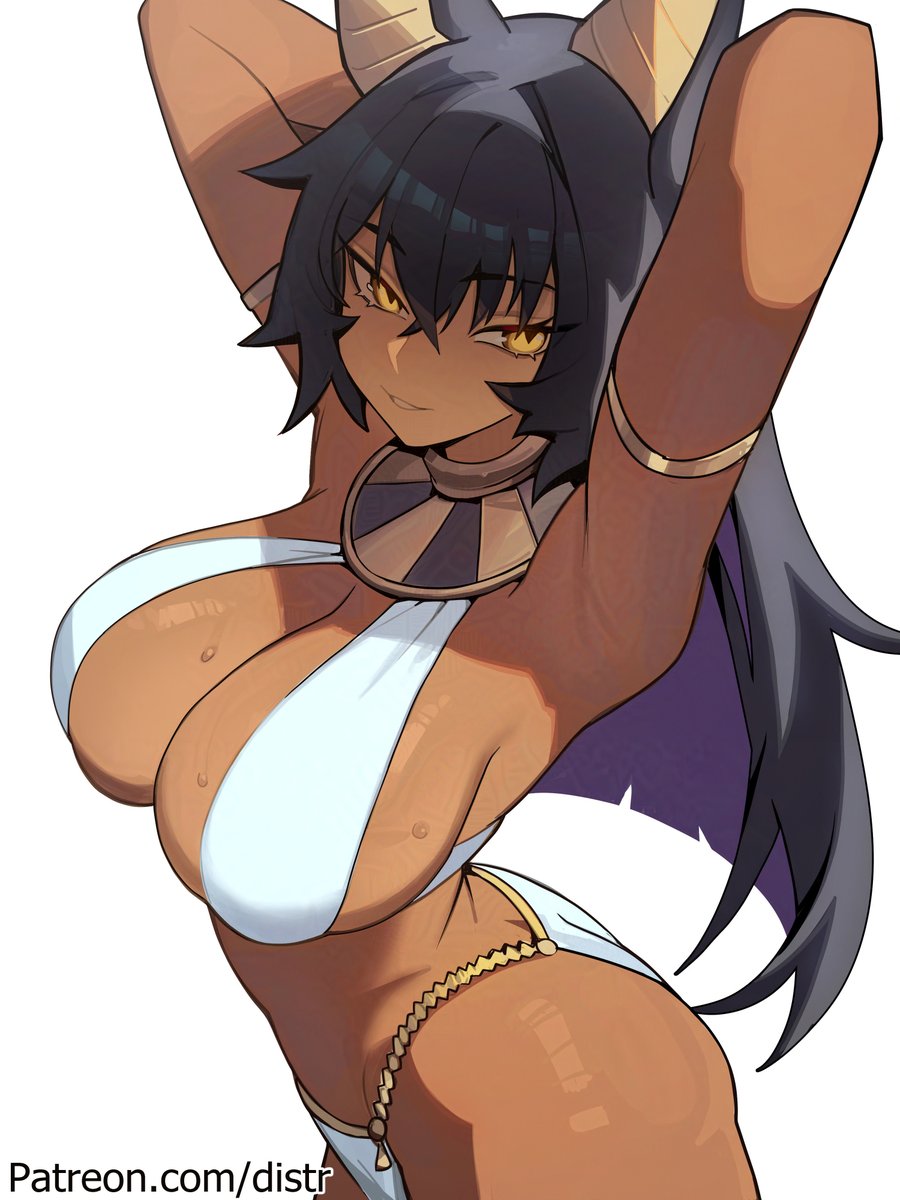 Distrbeachboy's tweet photo. I drew one of my patron's ocs - Amunet. I tried a few techniques inspired by other artists on this one. Let me know what you think!
If you wanna submit your oc for the next poll, you can over on the p site. https://t.co/m28hRQPgu9