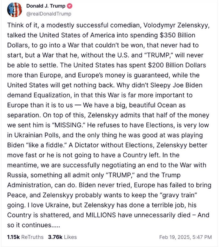 MikaAaltola's tweet image. Surullista Trumpin ajattelun rappio. Minun on vaikea nähdä tässä tekstissä muutakuin loukkauksia, liiottelua ja epätotuuksia.