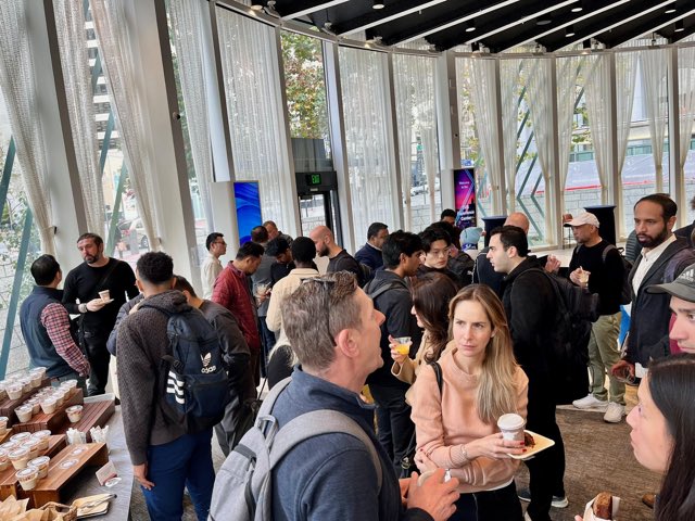 RyanZauk's tweet photo. ☕️ SF Fintech - we’re kicking off our 2025 SF Fintech coffee next Wednesday the 26th with @SiliconVlyBank 

Swing by for coffee, breakfast, &amp; good fintech folks between 8:30-10:30am. Would be great to see you all! Register below

Pics from 2024:

https://t.co/fwW2srdS8v https://t.co/qcCXKB9HRn