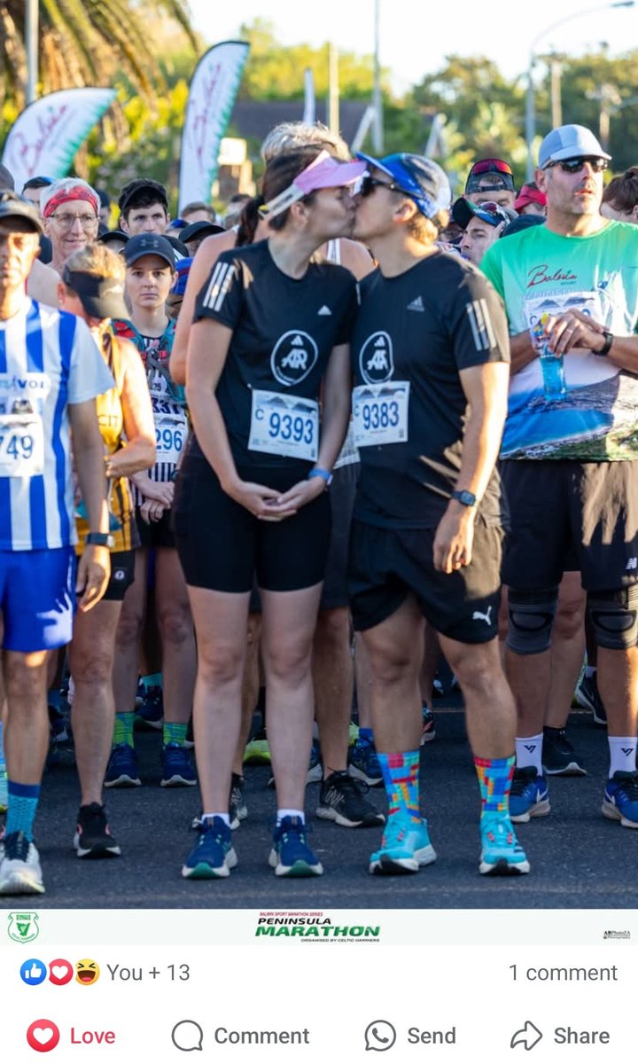 TitaMcunukelwa's tweet photo. scenes there by #BalwinSportPeninsulaMarathon 

uske uzive unqwena ❤️😃

#RunningCouple https://t.co/jreeJhHOZQ