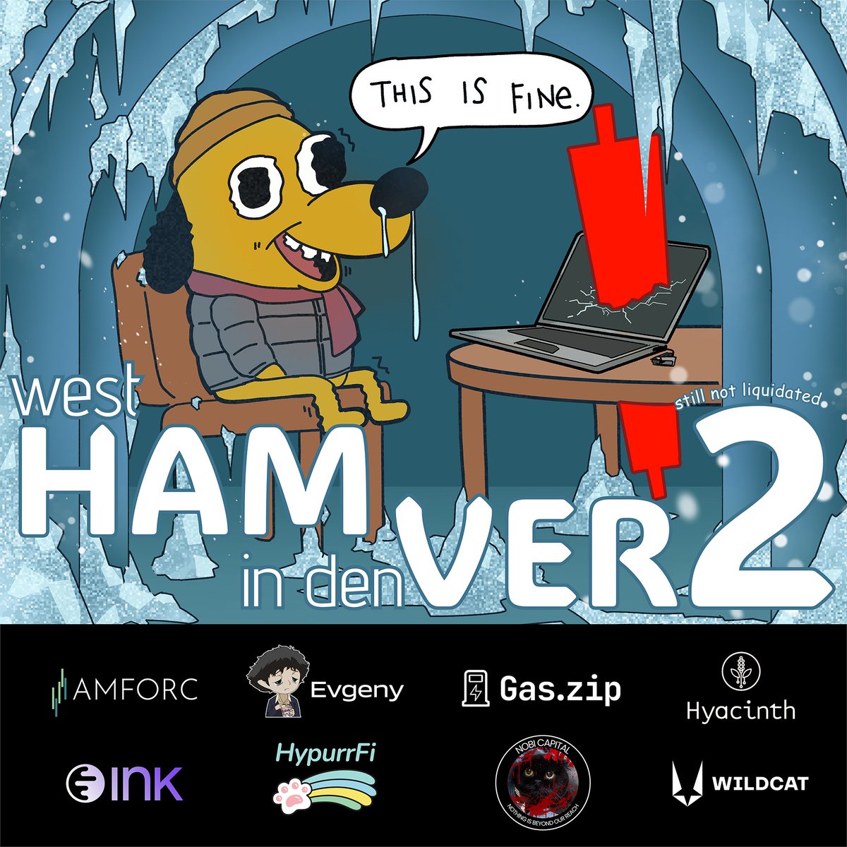 Against all odds, West Ham is back for another Denver Event. We're celebrating the fact that we still haven't been liquidated.

There will be swag, alcohol, and as always, weird surprises.

Sign up here: lu.ma/hamver2