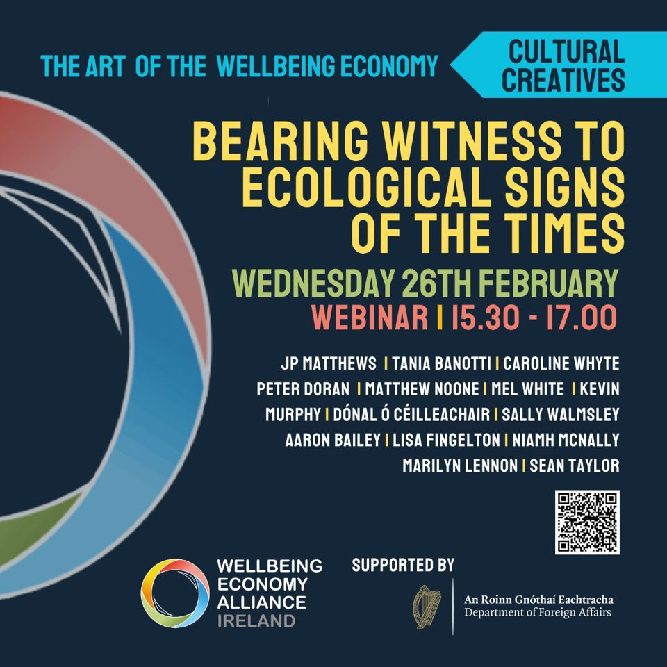 qubschooloflaw's tweet photo. Join Dr Peter Doran @pfdoran and creatives from across the island on Wednesday 26 February for a discussion on the role of culture and the arts in seeding new economic and ecological narratives. To register, go to:

https://t.co/ULxjI430Xk https://t.co/qeEvcV3Z95