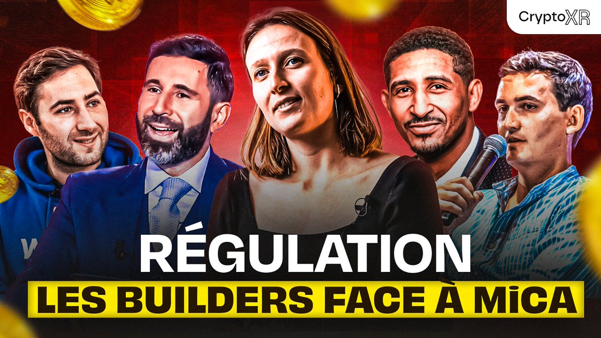 📢Et voilà ! 
La première conférence CryptoXR 2025 est disponible !

Titre : 
"Régulés et contents, les builders face à MiCA !" 

Nos intervenants :
🎙️ <a href="/ArnaudTouati/">Arnaud Touati</a> - Hashtag avocats 
🎙️ <a href="/pierre_morizot/">Pierre Morizot</a>- Waltio 
🎙️ <a href="/ClaireBalva/">Claire Balva</a> - Deblock 
🎙️ Dimitri Yem - Yem Patrimoine 
💬