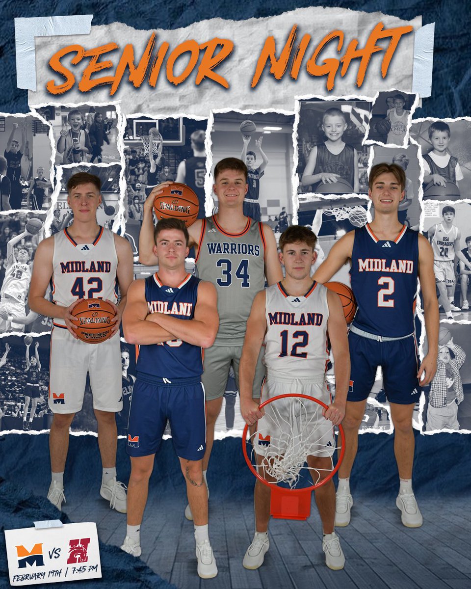 SENIOR NIGHT 🤩
🆚 Hastings
⏰ 7:45 PM
⚪️ White Out
🐤 Chuck a Duck Halftime Game
📍 Wikert Event Center, Fremont, Neb. 
🎥 gpacnetwork.com/midlandunivers…
