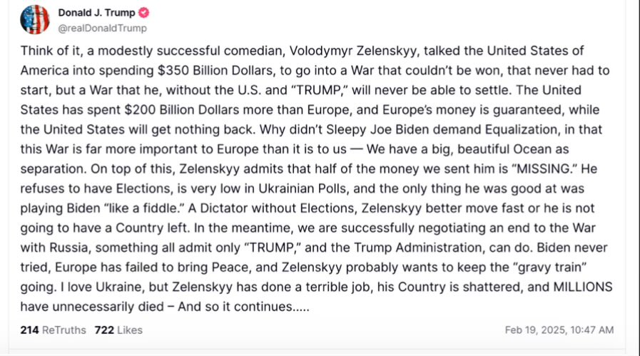 For those of us who have lived and covered this war from 2014 and before it is hard to imagine a more counterfactual, distorted and frankly offensive interpretation of the last decade