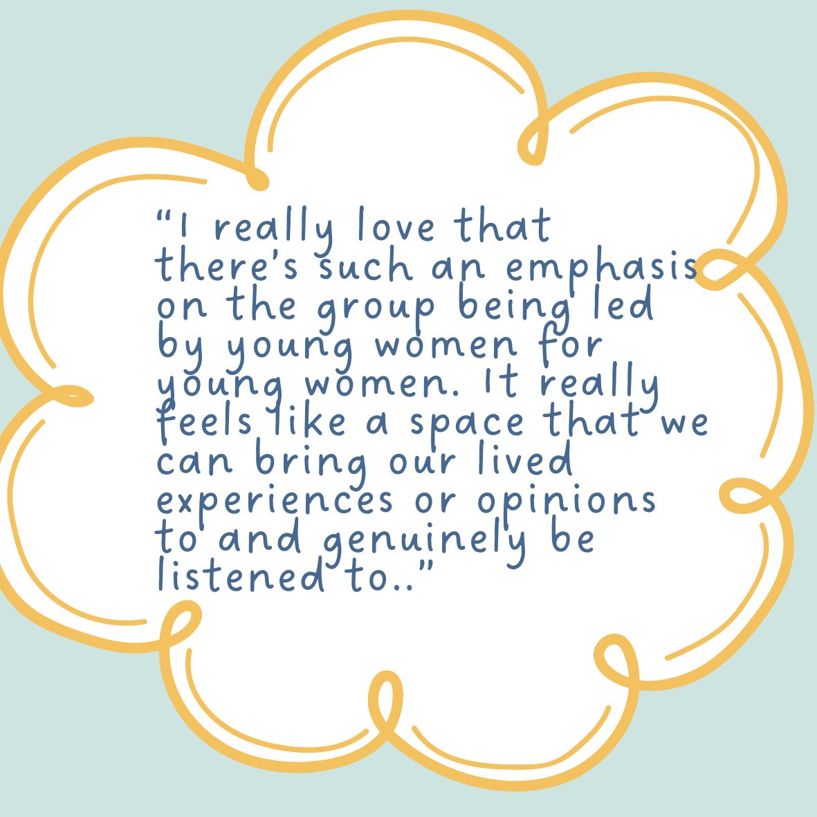 Do you want your opinions to be genuinely listened to by a charity that wants to make services better for young women? Below is what a current member of our Young Women's Advisory Group said about being a part of the group. Applications open until 27 Feb! abianda.com/ywag