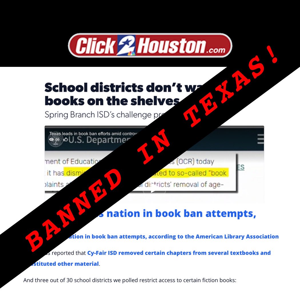 markdanielewski's tweet image. Awww Texas, I thought we were friends. 

(Well, I’m still your friend and as one friend to another: you know you can’t ban the house, right?)