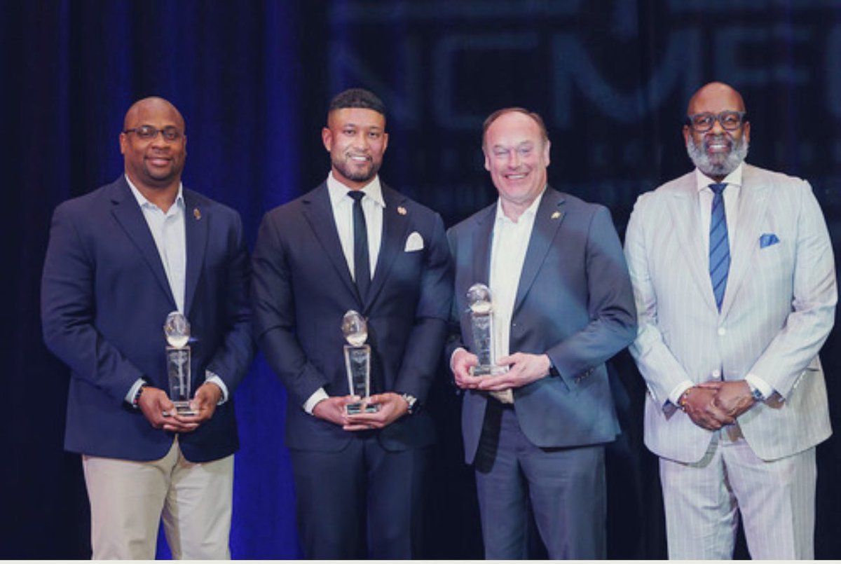 Michael Locksley (@coachlocks) on Twitter photo Congrats to our NCMFC (The Coalition) Award Winners!
Willie Jeffries Trailblazer Award
<a href="/TroyVincentSr/">Troy Vincent, Sr.</a>
College Coach of the Year
<a href="/Marcus_Freeman1/">Marcus Freeman</a>
MVP Advocate Award
<a href="/RickGeorgeCU/">Rick George</a>
<a href="/NCMFC1/">National Coalition of Minority Football Coaches</a> Congrats to our NCMFC (The Coalition) Award Winners!
Willie Jeffries Trailblazer Award
<a href="/TroyVincentSr/">Troy Vincent, Sr.</a>
College Coach of the Year
<a href="/Marcus_Freeman1/">Marcus Freeman</a>
MVP Advocate Award
<a href="/RickGeorgeCU/">Rick George</a>
<a href="/NCMFC1/">National Coalition of Minority Football Coaches</a>