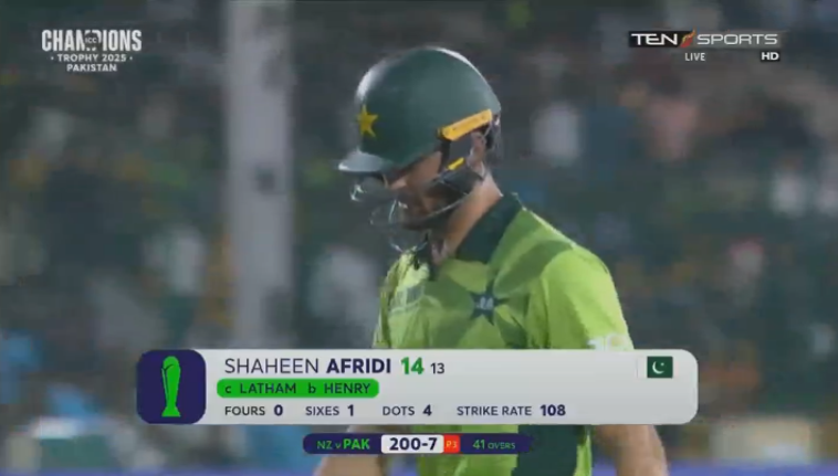 urdusportslive's tweet photo. #ShaheenAfridi #ChampionsTrophy2025 https://t.co/g2cDSpWXyK