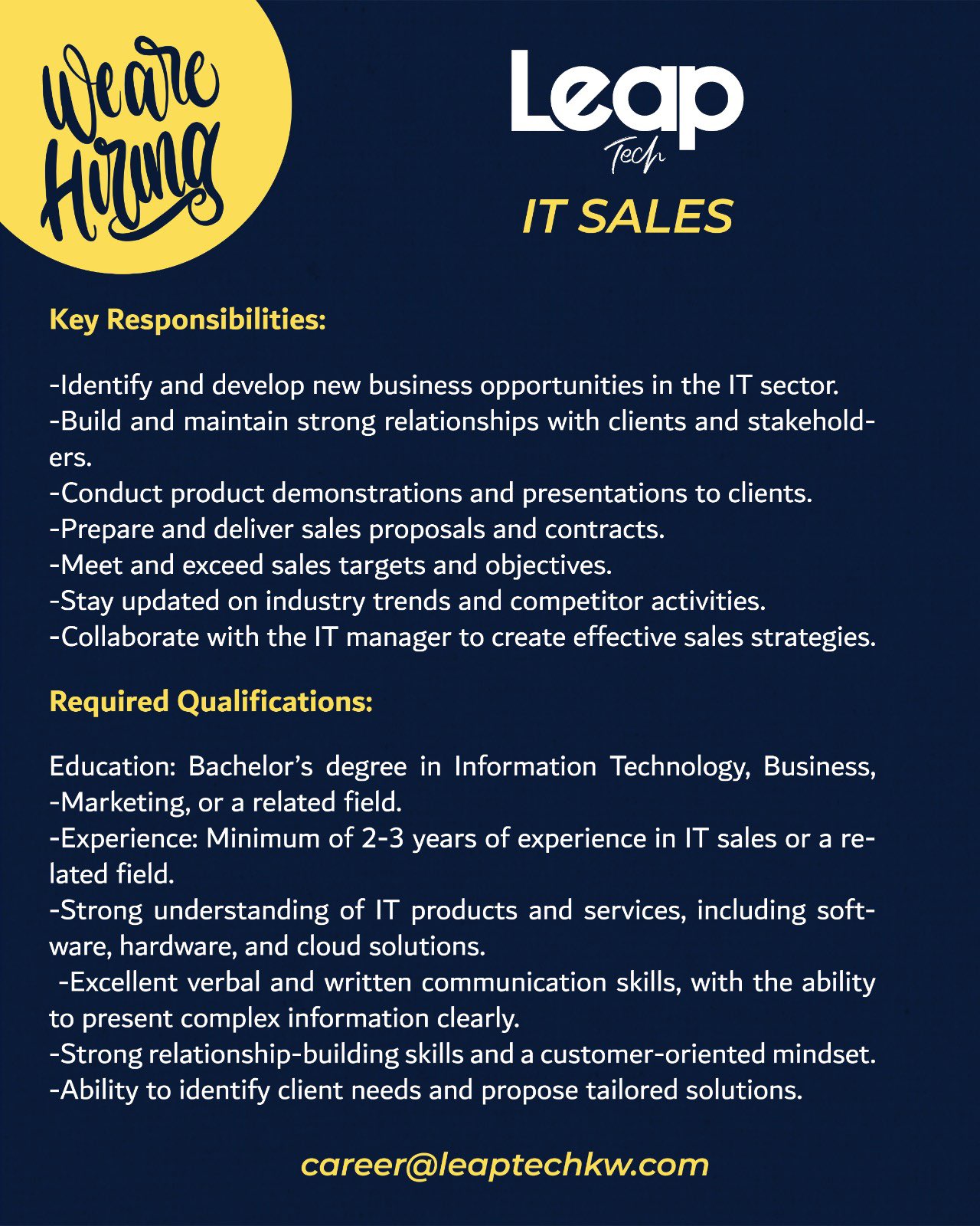 Image Top Job vacancies, iiQ8, IT Associate Business Application, Digital Marketing 