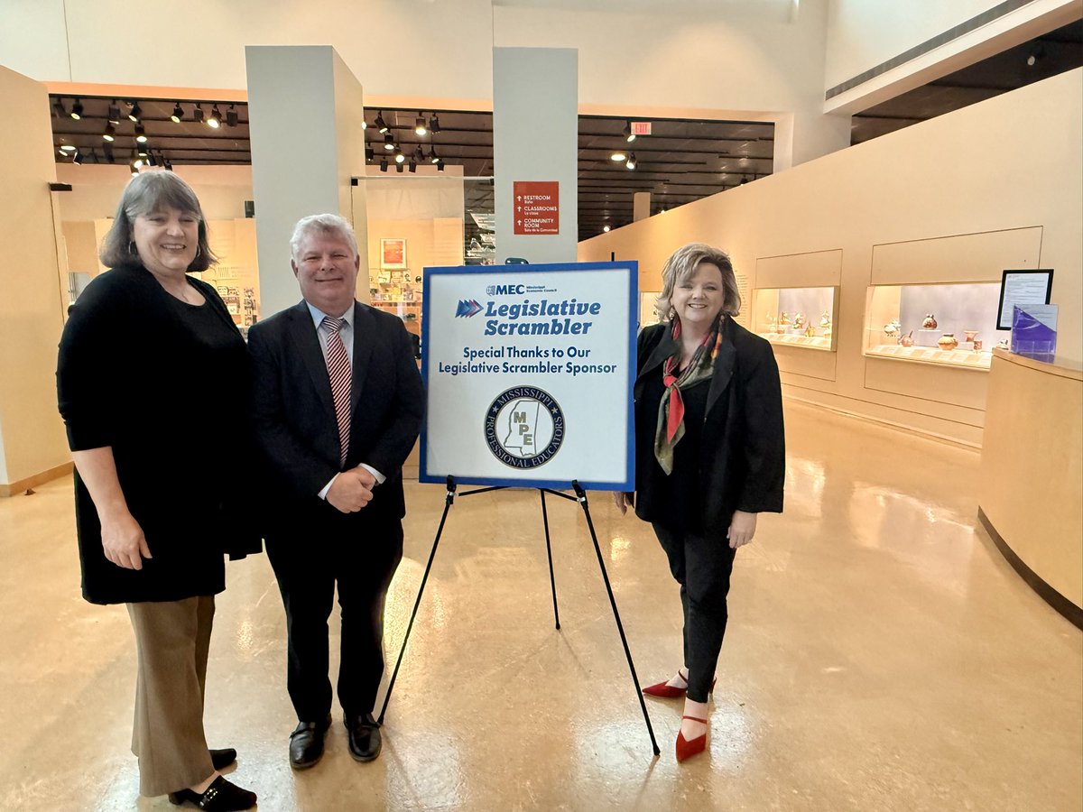 MPE was honored to sponsor this morning’s @MECStateChamber legislative scrambler on education. We appreciate <a href="/robroberson43/">Rob Roberson</a> providing update on education legislation and <a href="/NicoleAkinsBoyd/">Nicole Akins Boyd</a> sharing importance of early interventions and K-12 Mental Health Task Force.